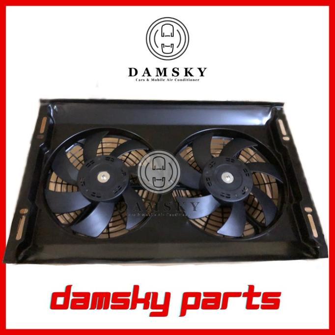 Gambar EK Ekstrafan Extra Fan Shroud Fansrood Elf Double Rangka Besi Pokka - 12 Volt dari Auto Perkasa ID undefined Tokopedia