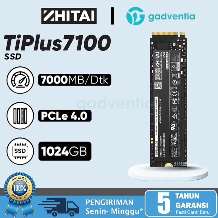Gambar ZHITAI SSD TiPlus 7100 1TB 2TB 4TB PCIe 4.0 M.2 PS5 Laptop SSD M2 Tiplus7100 1024GB High Transfer Speed - TiPlus7100 1TB dari GADVENTIA undefined Tokopedia