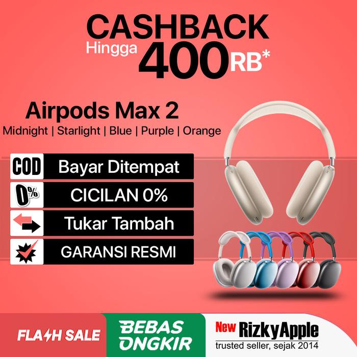 Promo Apple AirPods Max 2024 Midnight Starlight Blue Purple