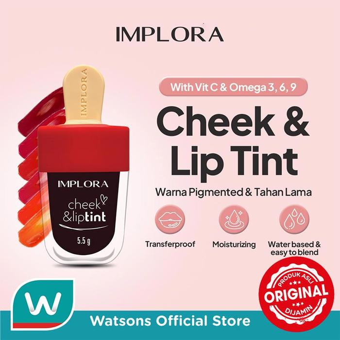 Gambar Implora Cheek & Liptint Cranberry dari Watsons Indonesia Official Store undefined Tokopedia