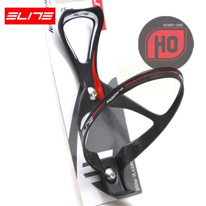 Bidon De Course Elite Leggero Carbon One Size - Léger, Noir, Pour Vélo De Route, Compatible La Plupart Des Cadres