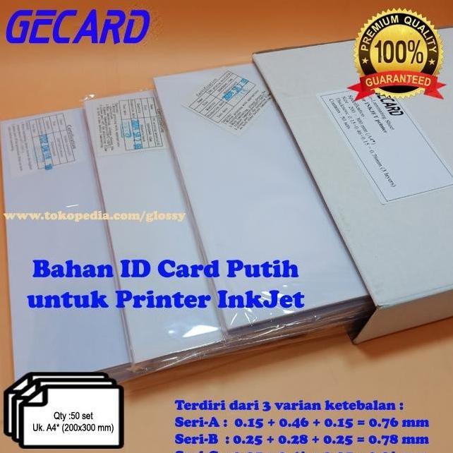 Gambar Best Seller Pvc Bahan Id Card Putih 50 Set - SERI-A dari Digital Pulse undefined Tokopedia