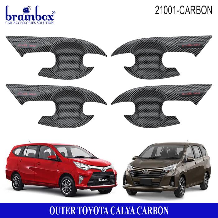 Gambar Outer Toyota Calya Carbon Mangkok Pintu Karbon dari Brainbox Car and Home undefined Tokopedia