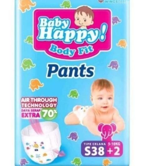 Gambar Baby Happy Pants S 38/M 32/L 28/XL 26/XXL 24 Baby Happy Popok Sekali Pakai - S38 dari wissmant id undefined Tokopedia