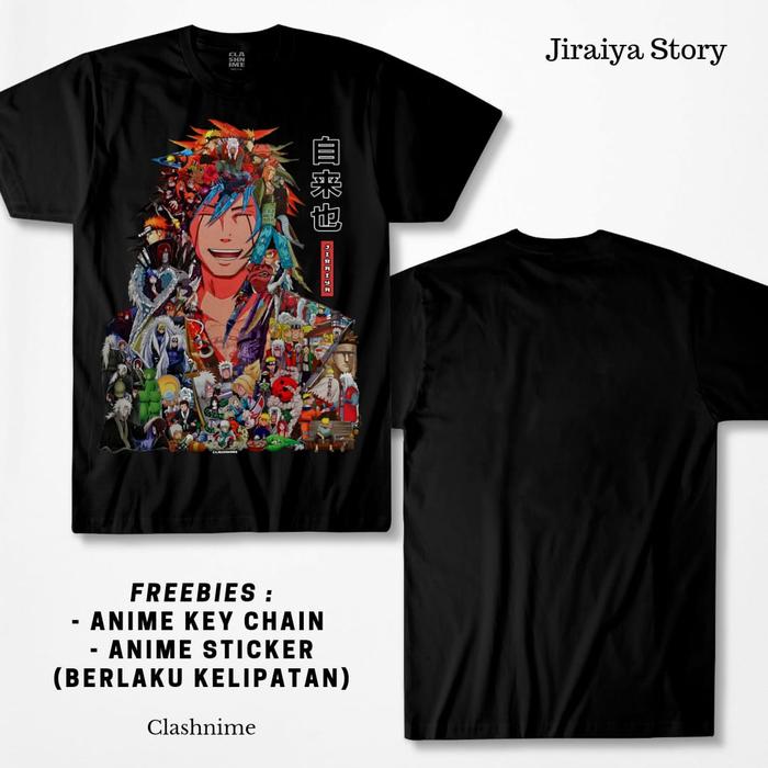 Gambar Kaos Jiraiya Story  - Anime Legendary - Hitam, S dari Shop Art Online undefined Tokopedia