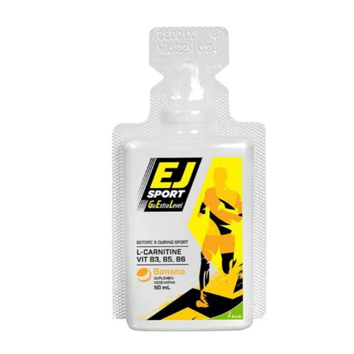 Gambar EJ SPORT ENERGY GEL 1 SACHET - GEL SUPLEMEN SNACK ENERGI EJ SPORT 1 SASET (5 ml) BPOM HALAL - BANANA dari Toko_suplemen undefined Tokopedia