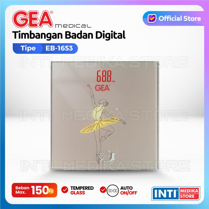 Gambar GEA - Timbangan Badan Digital EB 1653 | Body Weight Scale - Balerina dari INTI MEDIKA STORE undefined Tokopedia