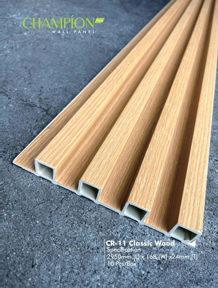 Gambar Wall panel PVC | Kisi Kisi Wallpanel | Wood Panel Kayu Dinding CHAMPION - CR-11 dari Bazaar.Interior undefined Tokopedia