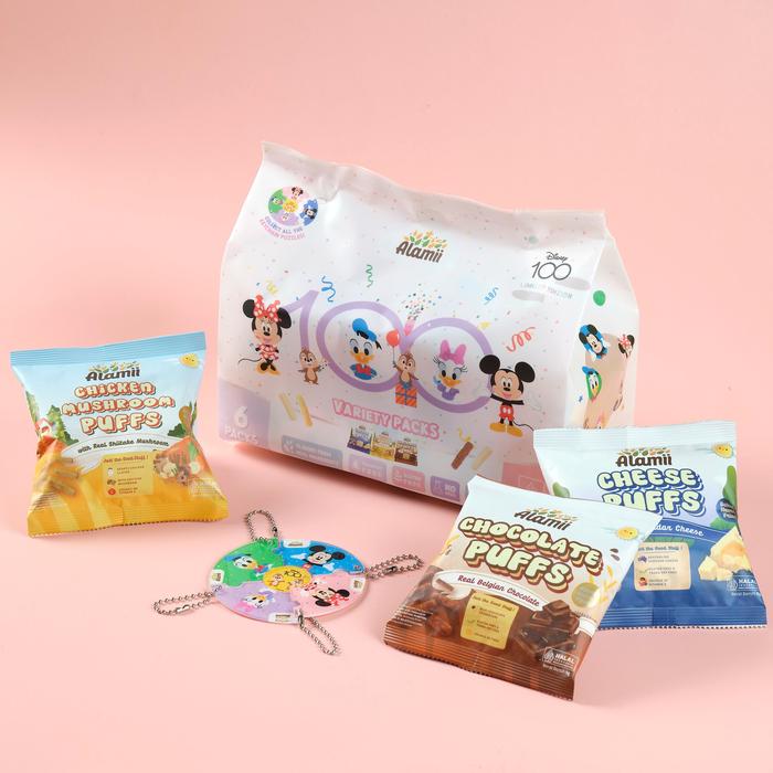 Gambar ALAMII Puffs Disney100 Edition Multipacks cemilan sehat anak bayi 1+ - Kemasan Putih dari pompommomandkids undefined Tokopedia