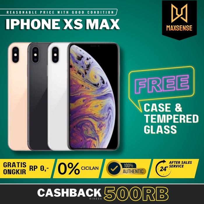 Gambar IPHONE XS MAX 512GB 256GB 64GB SECOND ORIGINAL RESMI IBOX FULLSET - EX INTER, 64 gb dari Maxsense Store undefined Tokopedia
