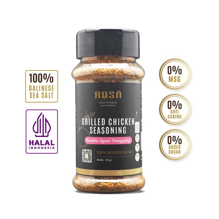 Gambar RASA Rempah Nusantara - Dry Rub - Garam Bali Murni - No MSG No Added Sugar No Filler  - 12 Varian Rasa - Bahan - Chicken, Botol dari RASA Rempah Nusantara undefined Tokopedia
