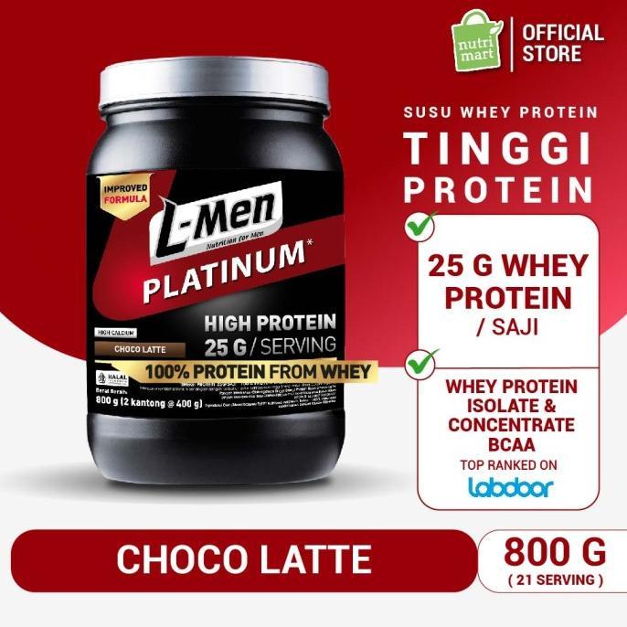 Gambar TermuraH yuk!! L-Men Platinum Choco Latte 800gr - Suplemen Olahraga Tinggi Protein dari esteskeren undefined Tokopedia