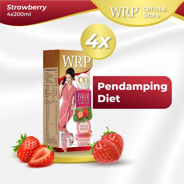 Gambar WRP On The Go Strawberry 200ml (Bundle 4) - Pendamping Diet dari WRP INDONESIA STORE undefined Tokopedia