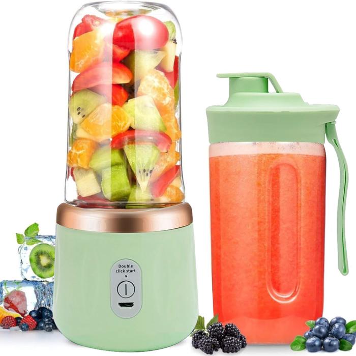 Gambar Blender Buah Portabel Multifungsi Jus Mini 6 Bilah Shake n take STP123 - Hijau dari tokokadounik koleksi undefined Tokopedia