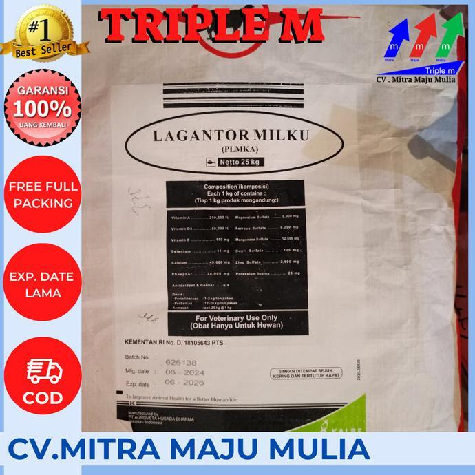 Gambar LAGANTOR F1 CUSTOMIX 25 Kg | LAGANTOR MILKU 25 Kg TRIPLE M - Milku 25kg dari Hewan Imoet undefined Tokopedia