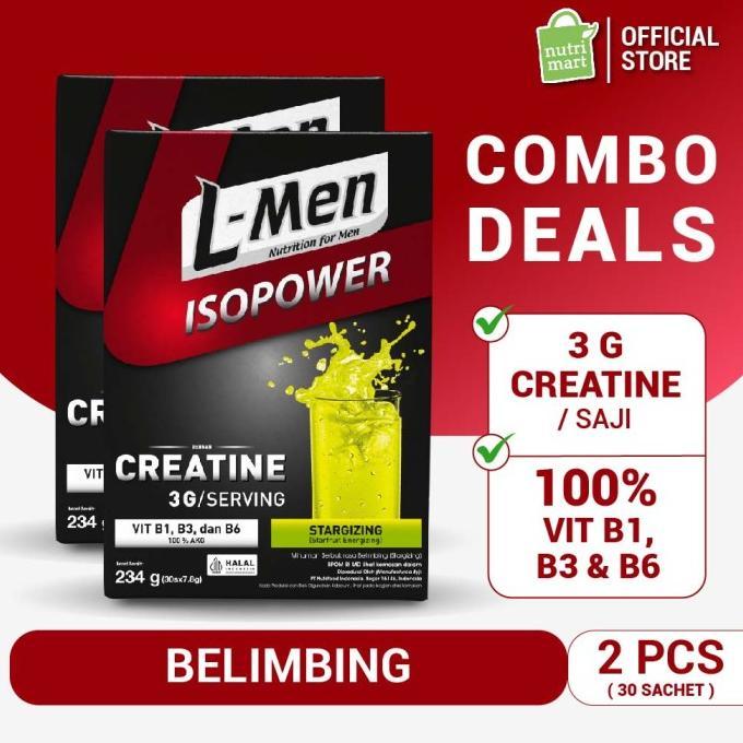 Gambar TermuraH yuk!! Twin Pack - L-Men Isopower Stargizing 30 Sch - Creatine & Vitamin B dari esteskeren undefined Tokopedia