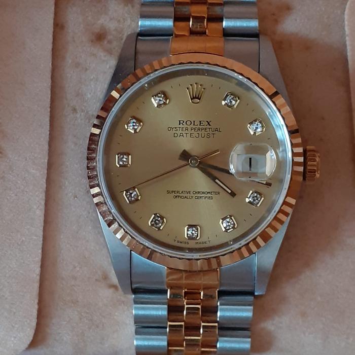 〇純正 ROLEX 16233駒 YG×SS DATEJUST ジュビリーブレス 豊富なギフト ロレックスのコマ》 SS+YG ジュビリーブレス 純正