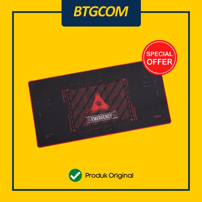 Gambar MOUSEPAD GAMING GAMEN GP-XXL 40X80CM BAHAN KAIN FABRIC EMERGENCY/HIPPIE MOUSE PAD ANTI SLIP EXTRA LARGE LEBAR - EMERGENCY dari btgcom undefined Tokopedia