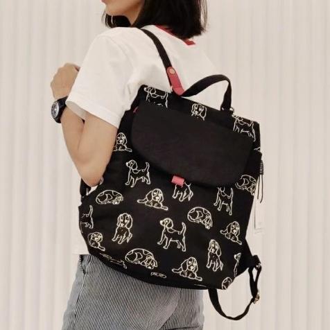 Gambar Classic Backpack Billy Black Canvas Living dari Canvasliving undefined Tokopedia