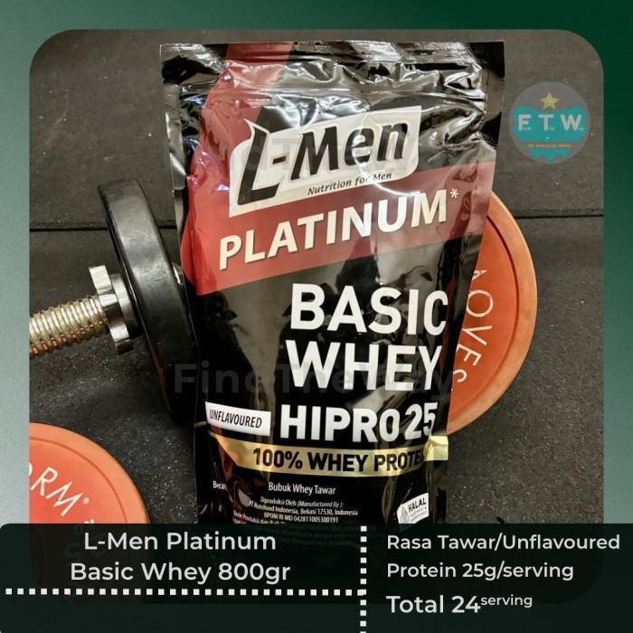 Gambar Terbaru L-Men Platinum Basic Whey Protein Unflavoured 800Gr | Lmen Platinum Tawar 25G Protein Best Quality Asli 100% Original - 2 Pouch dari jiwa strong undefined 5 Tokopedia