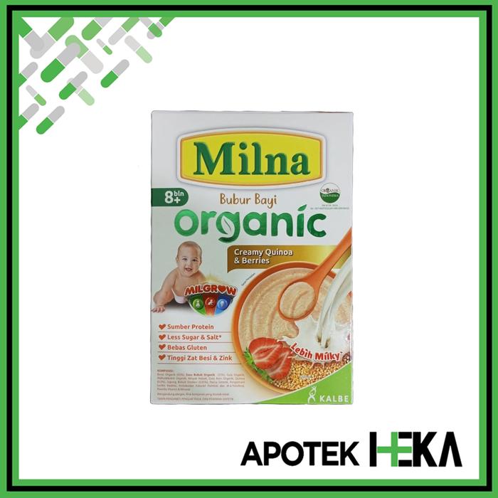 Gambar Milna Bubur Bayi Organic 6+/8+ - Bubur Organik 6 Bulan 8 Bulan - 8+ Quinoa Berry dari Apotek Heka Bandung undefined Tokopedia