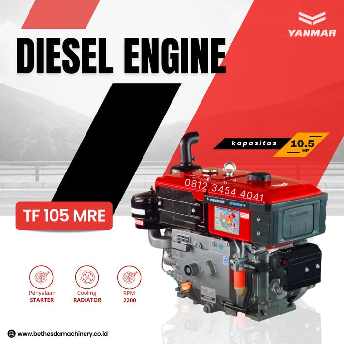 Gambar Diesel Mesin Penggerak 10.5 HP TF 105 NL Radiator Lampu / TF 105 MRE - TF 105 MRE-di dari Engineering Machine undefined Tokopedia