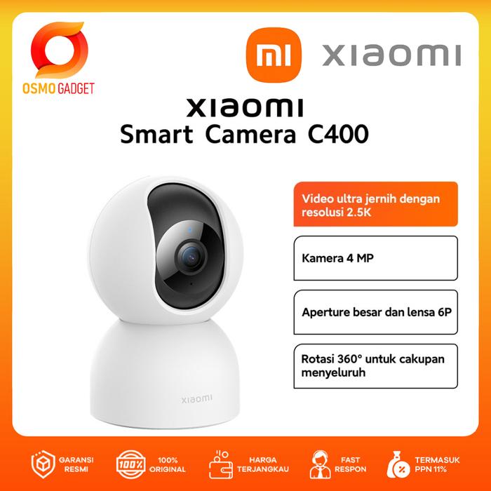 Gambar Xiaomi Smart Camera C301 | C400 | C500 Pro | CCTV Indoor | 2K Ultra-clear HD | 3MP | AI Pendeteksi Manusia | Rotasi 360° dan Vertikal 107° | Fitur Call 2 Arah - C400 4MP dari Osmo Gagdet Indonesia undefined Tokopedia