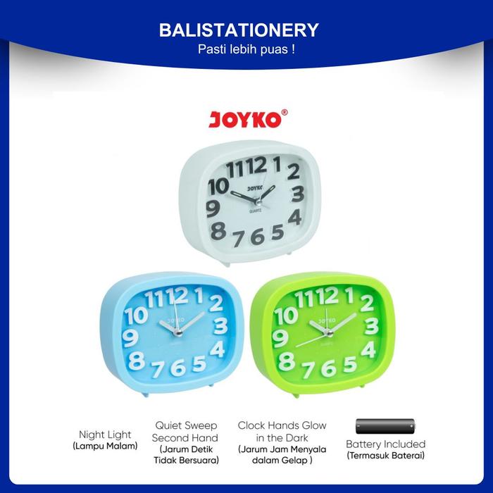 Gambar Jam Weker Dering Beker Alarm Clock Joyko ALCL-600 dari Bali Stationery undefined Tokopedia