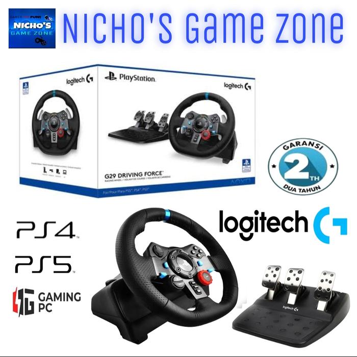 Gambar Logitech G29 Driving Force Racing Wheel and Pedal For PC/PS4/PS5 - G29 dari nichos game zone undefined Tokopedia