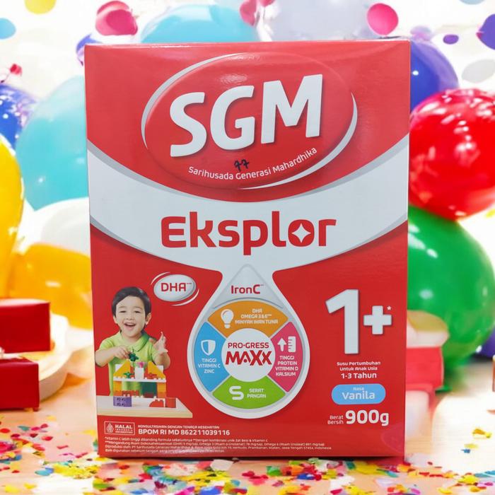 Gambar SGM ESKPLOR 1+ DENGAN IRON C SUSU PERTUMBUHAN RASA VANILA 900G dari ShakiraBeuaty undefined Tokopedia