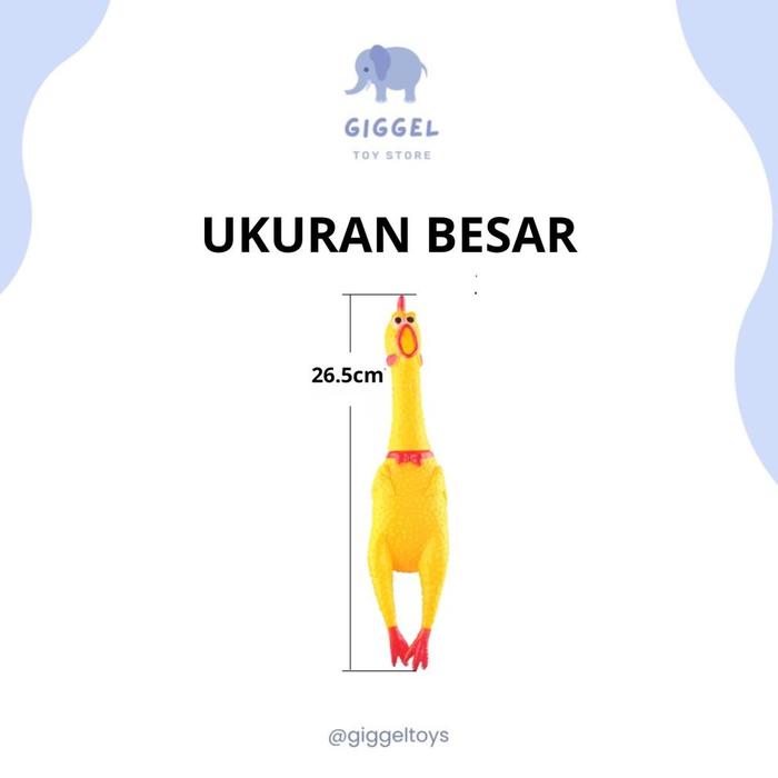 Gambar Mainan Anak Ayam Bunyi 35Cm Teriak Screaming Chicken / Ayam Berteriak Besar Big [ Giggel ] - Medium dari KRAKAT4USHOP undefined Tokopedia
