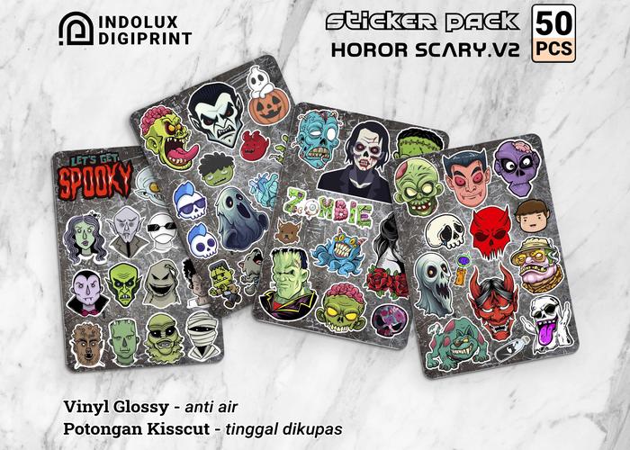 Gambar 50 Pcs Sticker Pack Gore Horror Graffiti Hypebeast Kertas Stiker - HororV2 [50pcs] dari Indolux Digiprint undefined Tokopedia