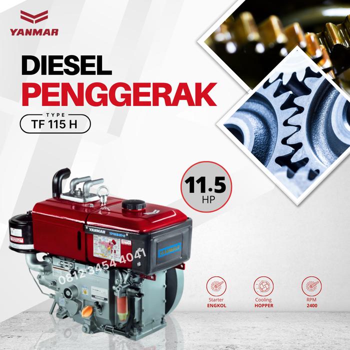 Gambar Mesin Diesel 11.5 Pk / Penggerak 11.5Hp Radiator TF 115 R TF115H - TF 115 Hopper dari Engineering Machine undefined Tokopedia
