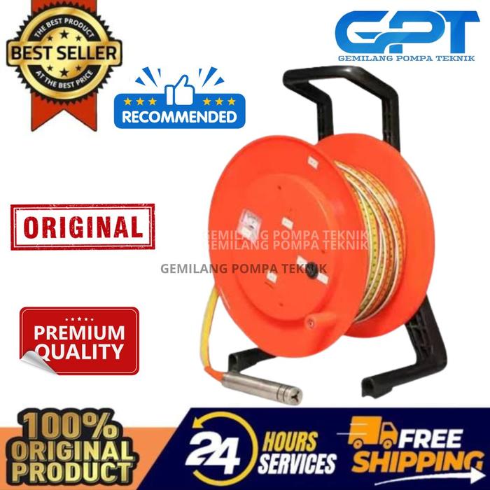 Gambar WATER LEVEL DIP METER SENSOR TINGGI MUKA AIR TANAH (MAT) - 50 METER - 30 Meter - 100 METER dari GEMILANG POMPA TEKNIK undefined Tokopedia