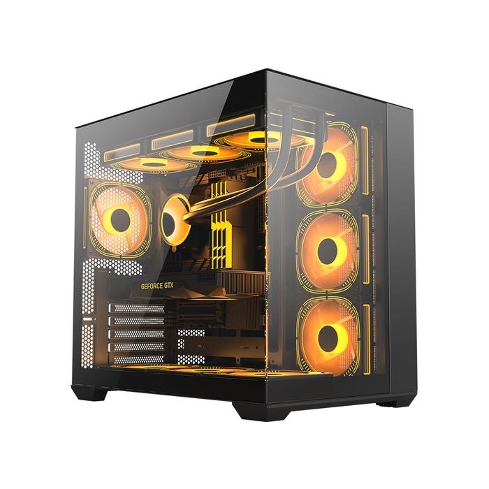 Gambar VenomRX Daemon S9 Black / White ATX Gaming Case Continental - Hitam dari silicon ONE Computer undefined Tokopedia