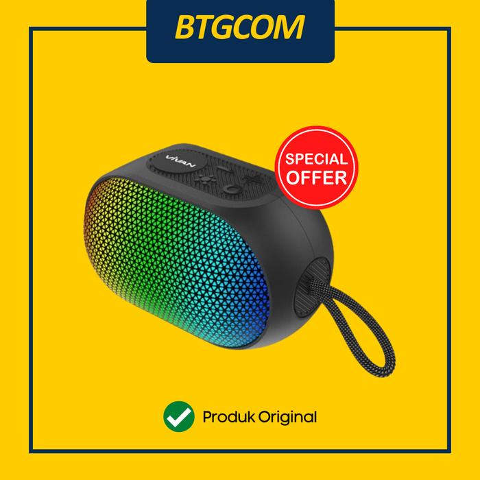 Gambar SPEAKER PORTABLE VIVAN VS17 HI-FI AUDIO RGB COLORFUL LIGHT WIRELESS BLUETOOTH 5.3 10 HOUR PLAYTIME WATERPROOF dari btgcom undefined Tokopedia