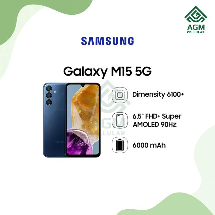 Gambar HANDPHONE SAMSUNG GALAXY M15 5G RAM 6GB/128GB (Gray & Dark Blue) - Dark Blue, 6GB/128GB dari AGM Cellular undefined Tokopedia