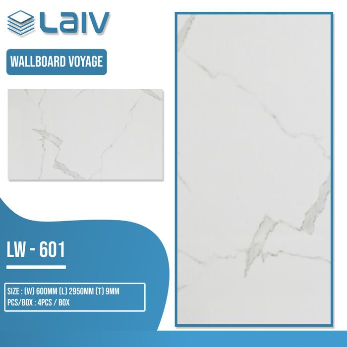 Gambar LAIV Wallboard WPC Voyage Series Papan Dinding 9mm Wall Board Panel Wood Marmer - LW-601 dari HomeDecoID_NEW undefined Tokopedia