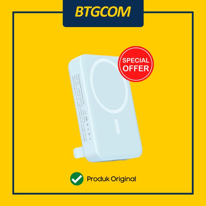 Gambar OLIKE P302 MINI POWERBANK 10000MAH 20W PD USB TYPE-C SUPPORT MAGNETIC MAGSAFE IPHONE WIRELESS FAST CHARGING 10000 MAH POWER BANK QUICK CHARGE - BLUE dari btgcom undefined Tokopedia