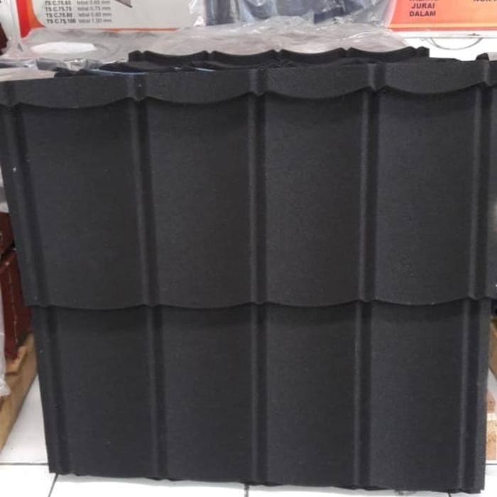 Gambar atap genteng metal pasir sakura roof tebal 0,3mm dari baja ringan atap dan plafon undefined Tokopedia