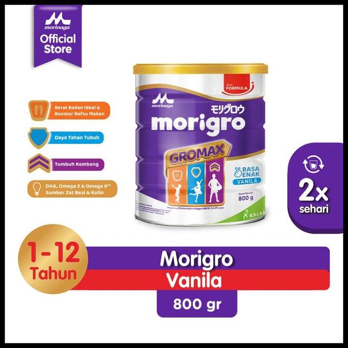 Gambar Morigro Gromax Vanilla / Madu 800Gr - Susu Penambah Berat Badan Anak Special Promo...!!! - VANILLA dari Cetyl Seller undefined Tokopedia