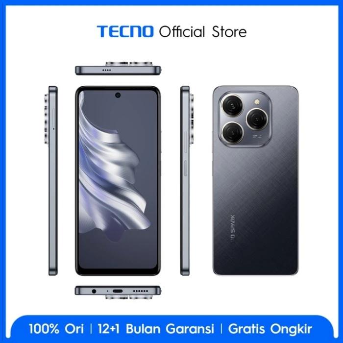 Gambar Tecno Spark 20 pro 12/256 Garansi Resmi Indonesia - Moon Black, 8/256 dari SlimNFit undefined Tokopedia