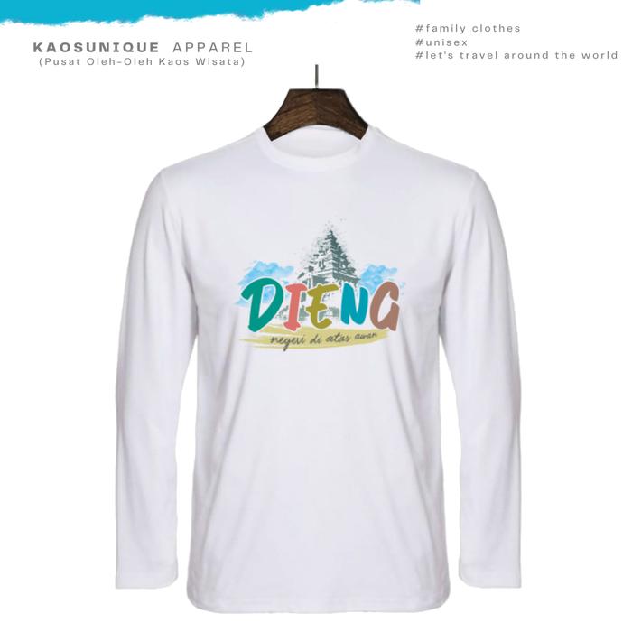 Gambar KAOS UNIQUE T-shirt Lengan Panjang Dieng - Unisex Katun Combed 20s Sablon DTG Kaos Wisata Jawa Tengah - Dieng Vektor, LP Putih L dari Kaos Unique undefined Tokopedia