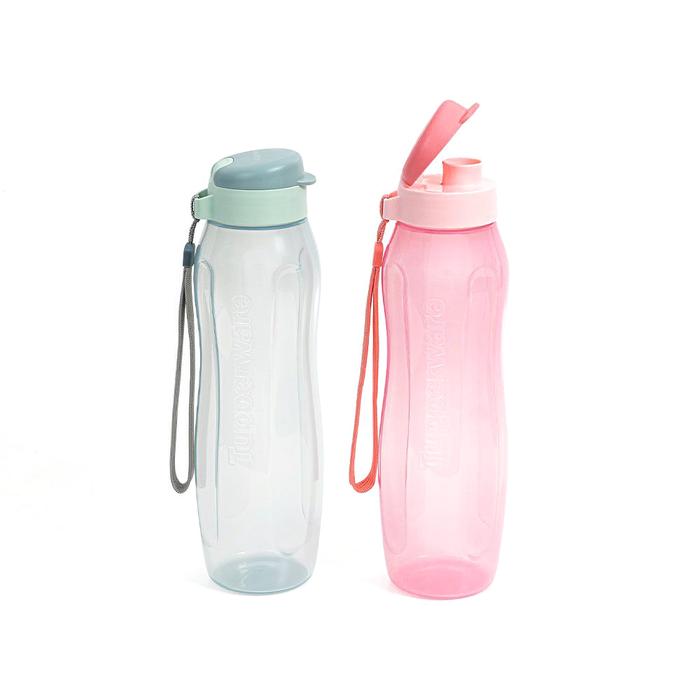 Gambar TUPPERWARE Eco Bottle 1L 2pcs Botol Air Minum new - pink-hitam dari agentupperware undefined Tokopedia