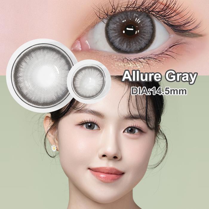 Gambar Magister softlens minus 0.00~-6.00 softlens black 14mm-14.5mm softlens big eyes - Allure Gray14.5, -3.00 dari Magister Softlens undefined Tokopedia