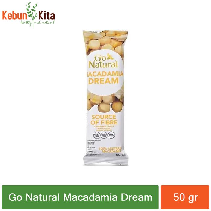 Gambar Go Natural Gluten Free Snack Bar [Pcs] - Macadamia Dream dari Kebun Kita Toko Organik undefined Tokopedia