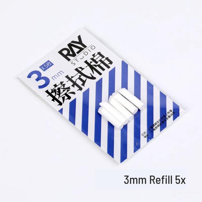 Gambar Ray Studio Metal Panel Line Cleaner - Accent Eraser Wipes Stick Pembersih Weathering - 3mm Refill dari Mecha Addict 1.0 undefined Tokopedia