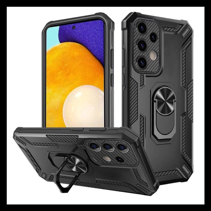 Gambar Samsung Galaxy A33 / A53 / A73 5G Duty Armor Ring Original Hard Case Casing Soft Cover Armor Back Stand Silicone Pc - HITAM., SAMSUNG A33. dari Original Shop Nillkin Kota Administrasi Jakarta Pusat Tokopedia