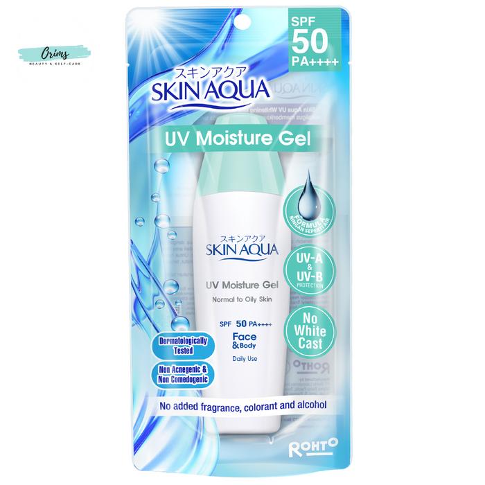 Gambar Skin Aqua UV Moisture Mild Whitening Milk Sun Sunscreen Sunblock 40g - UV Moisture Gel dari Orims undefined Tokopedia