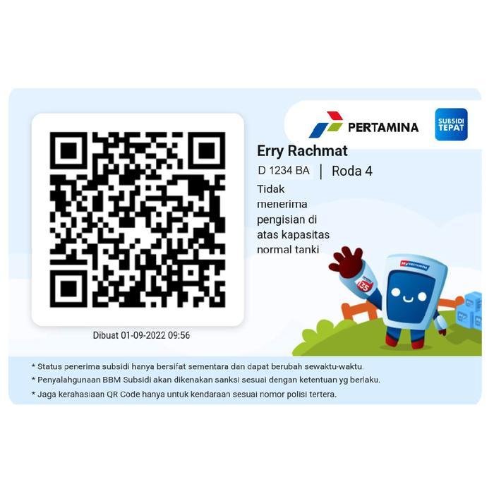 Gambar Cetak kartu qr code pertamina bahan pvc tebal 0.76 - Desain 1 dari polaroidstorebdg undefined Tokopedia